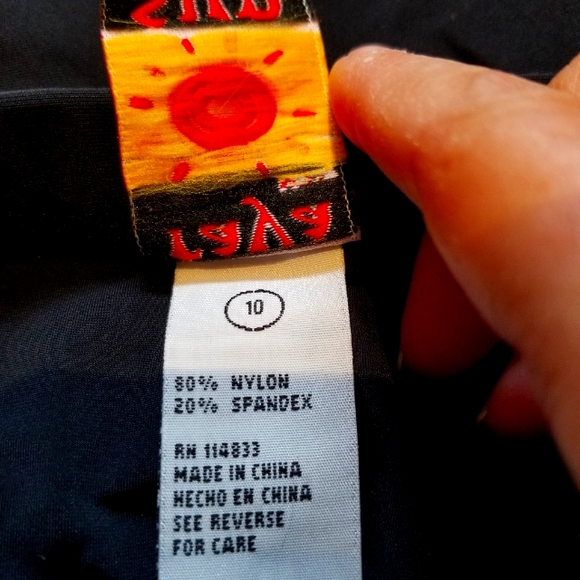 Raya Sun 2 Piece Missy Size 10 Black Tankini - Picture 9 of 12